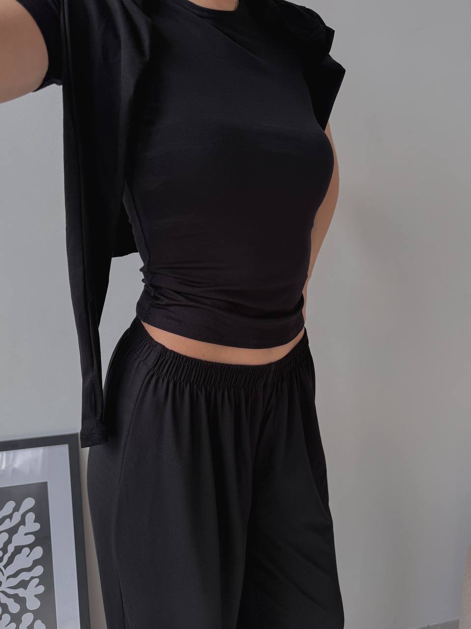 Lightweight three-piece suit (trousers, long sleeve top, t-shirt)