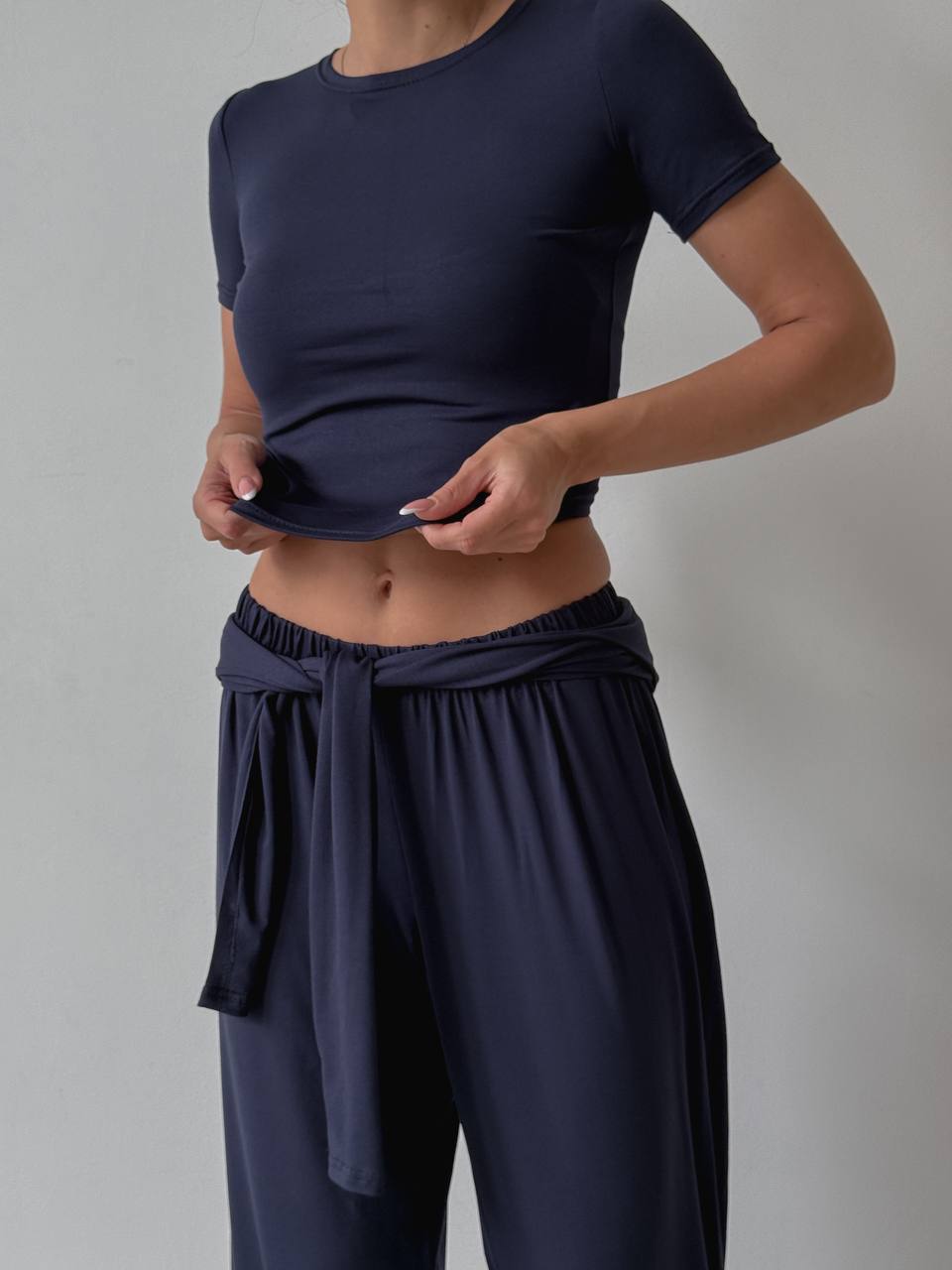 Lightweight three-piece suit (trousers, long sleeve top, t-shirt)