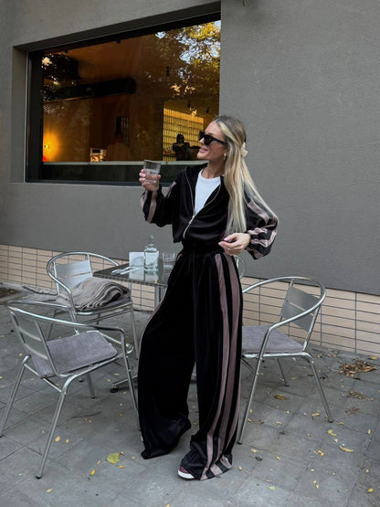 Welur i pluszowy dres