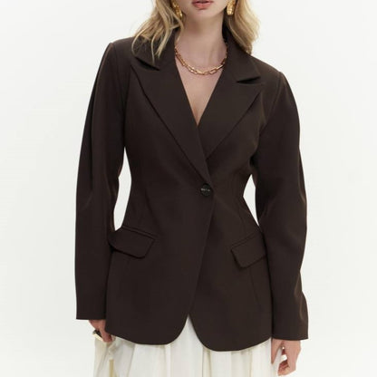 Dark chocolate blazer