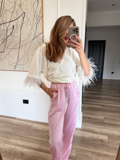 Футболка oversize з акцентними рукавами