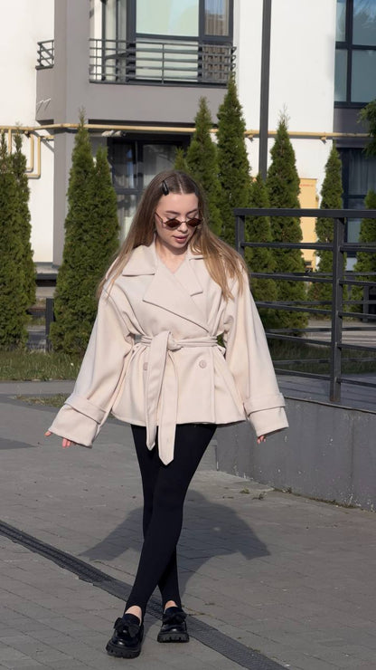 Пальто вкорочене