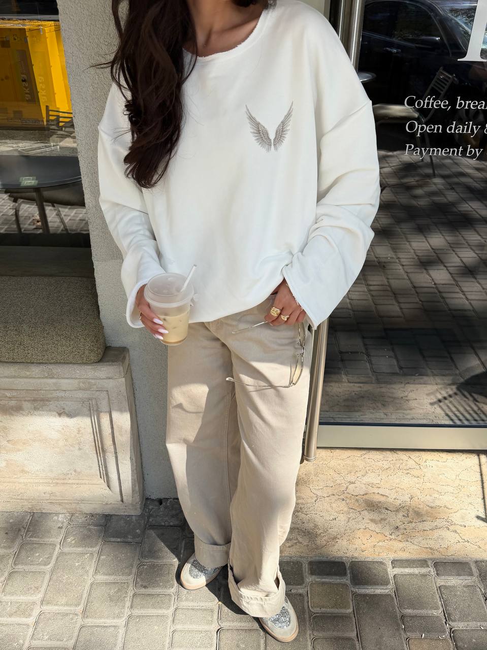 "GOD BLESS YOU" long-sleeve shirt