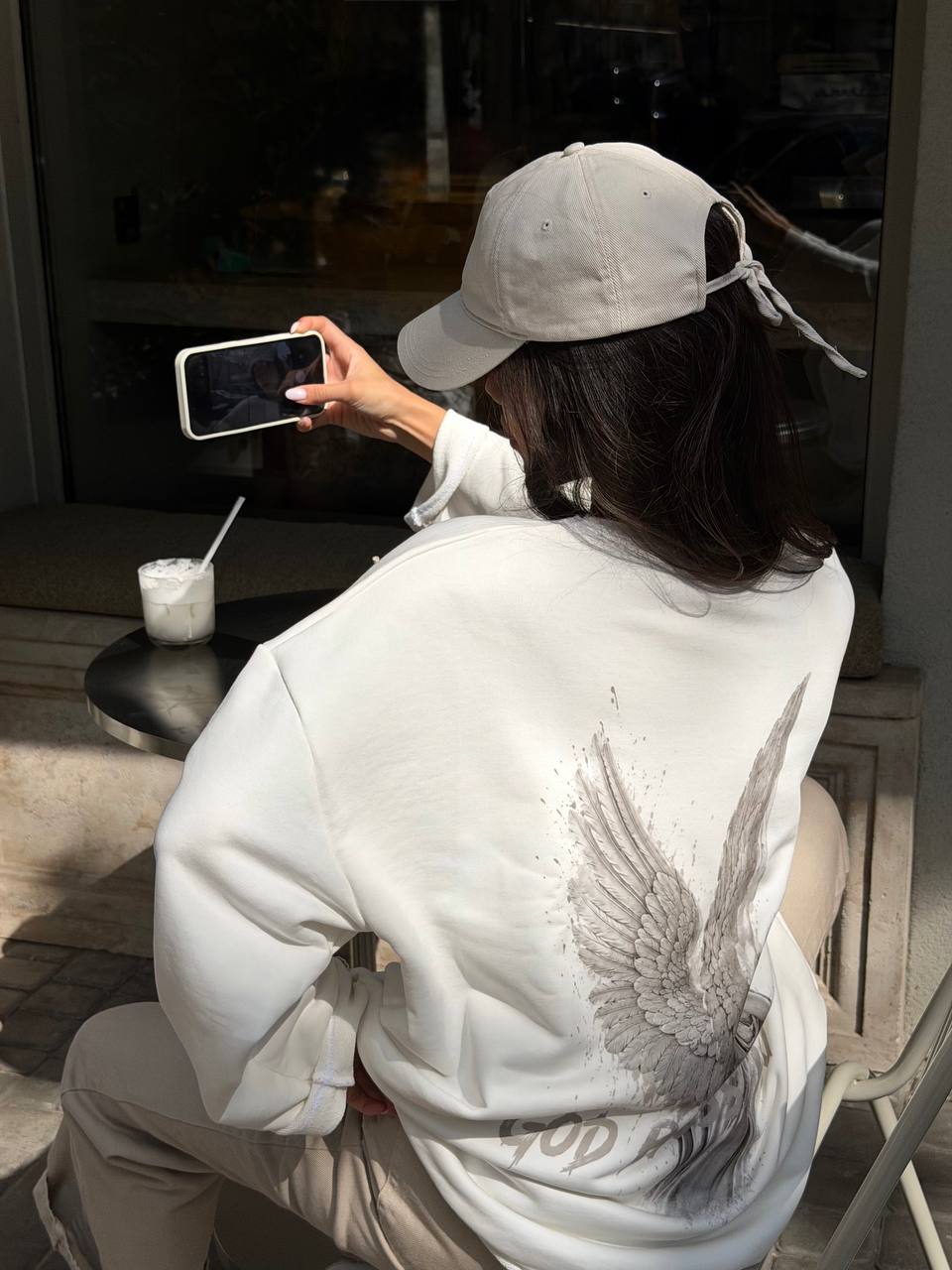 "GOD BLESS YOU" long-sleeve shirt