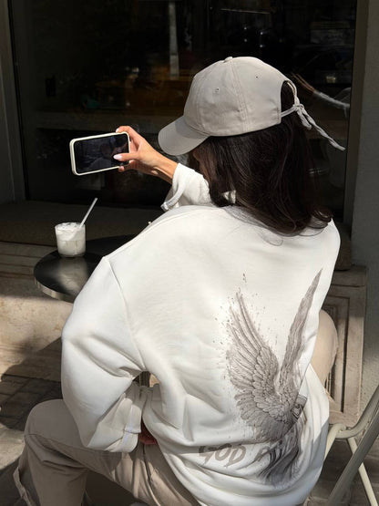 "GOD BLESS YOU" long-sleeve shirt