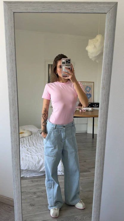 Fitted T-shirt skim