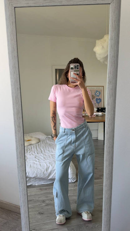 Fitted T-shirt skim