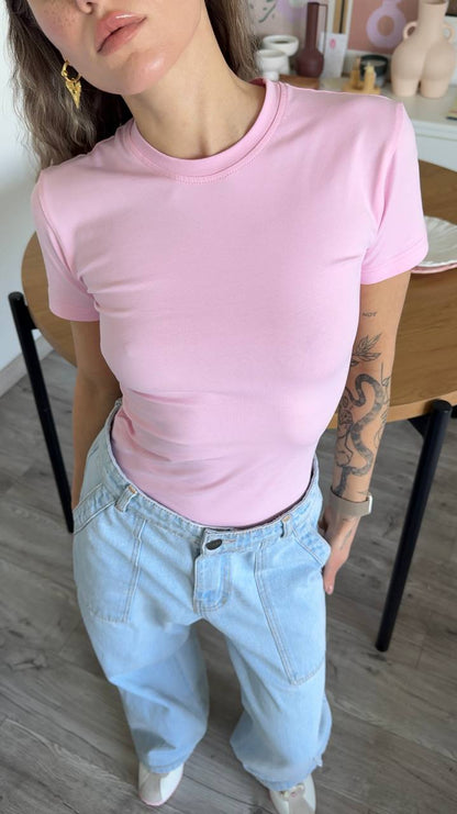 Fitted T-shirt skim