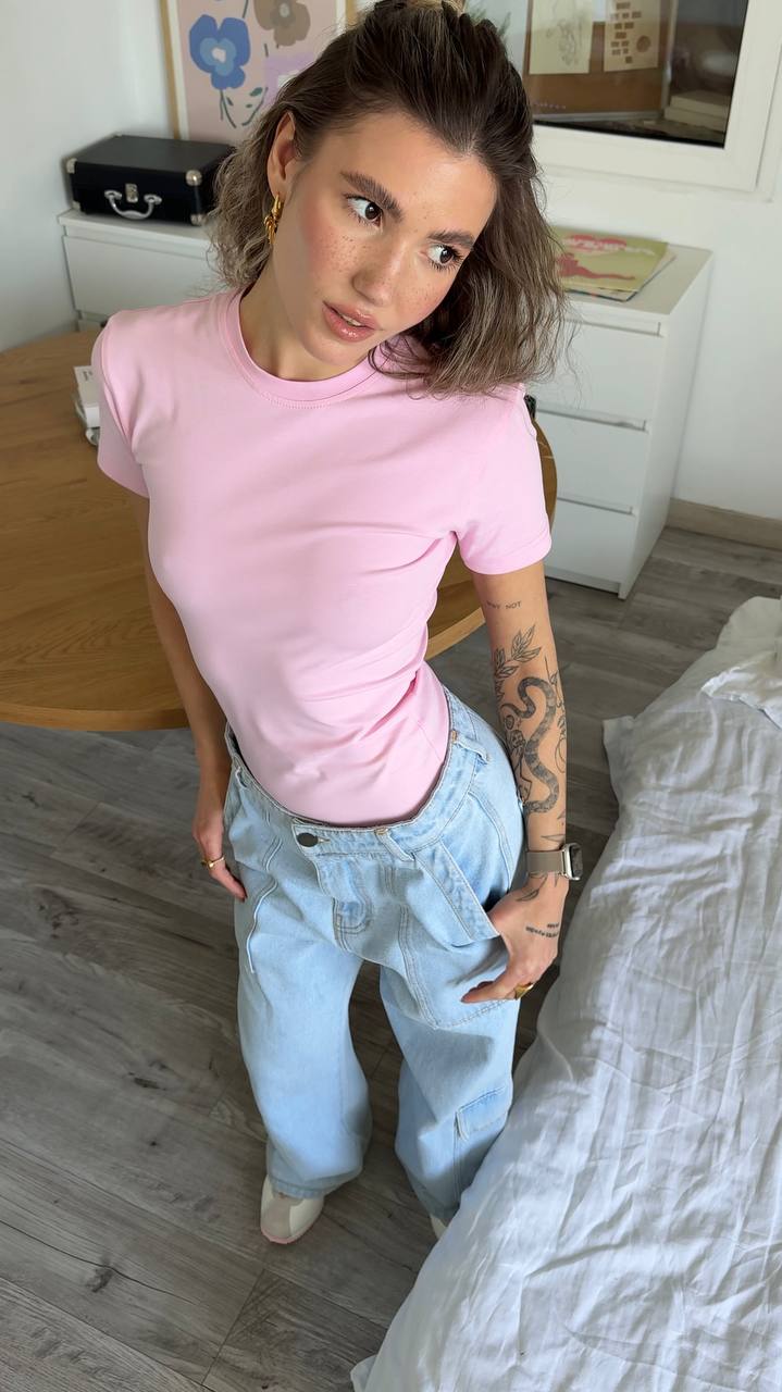 Fitted T-shirt skim