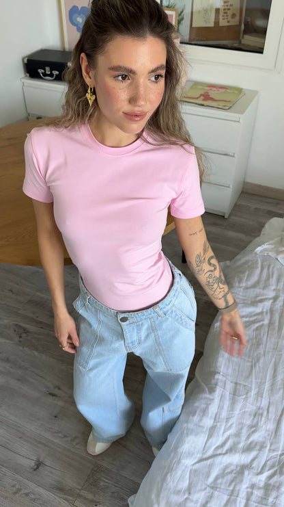 Fitted T-shirt skim