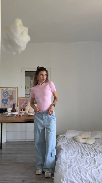 Fitted T-shirt skim