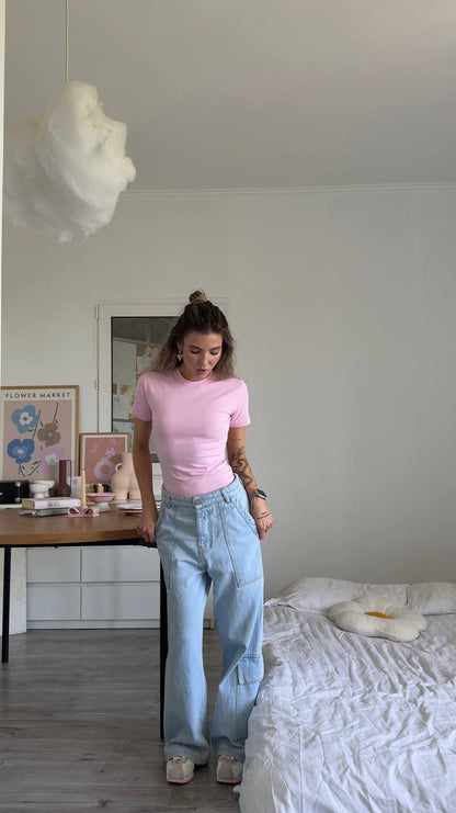 Fitted T-shirt skim