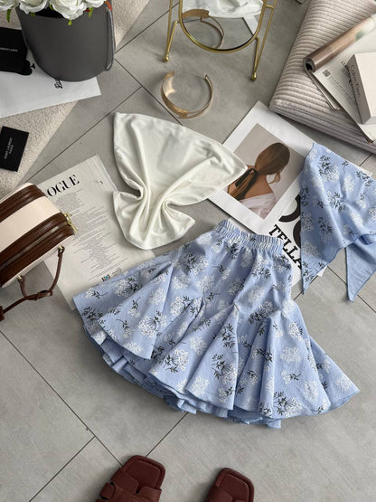 3-piece set (bandeau top, skirt, and headscarf)