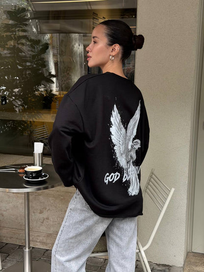 "GOD BLESS YOU" long-sleeve shirt