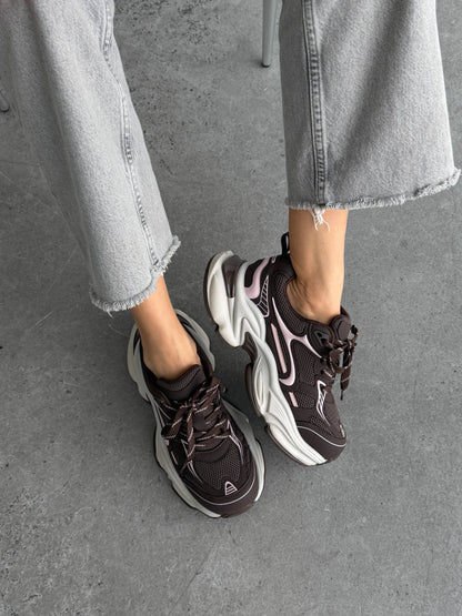 Boss Victor™ sneakers, blush pink + brown