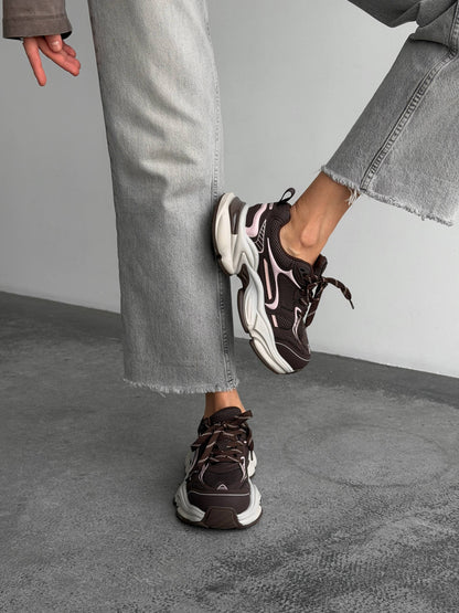 Boss Victor™ sneakers, blush pink + brown
