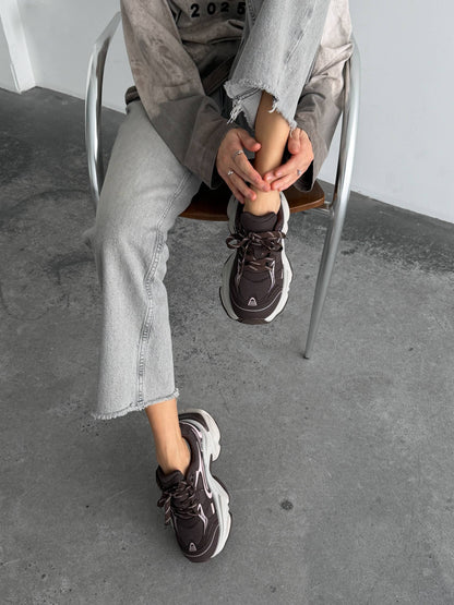 Boss Victor™ sneakers, blush pink + brown
