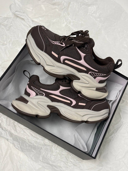 Boss Victor™ sneakers, blush pink + brown