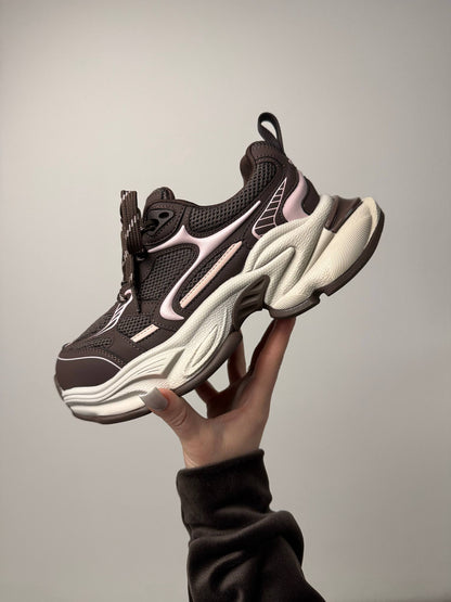 Boss Victor™ sneakers, blush pink + brown