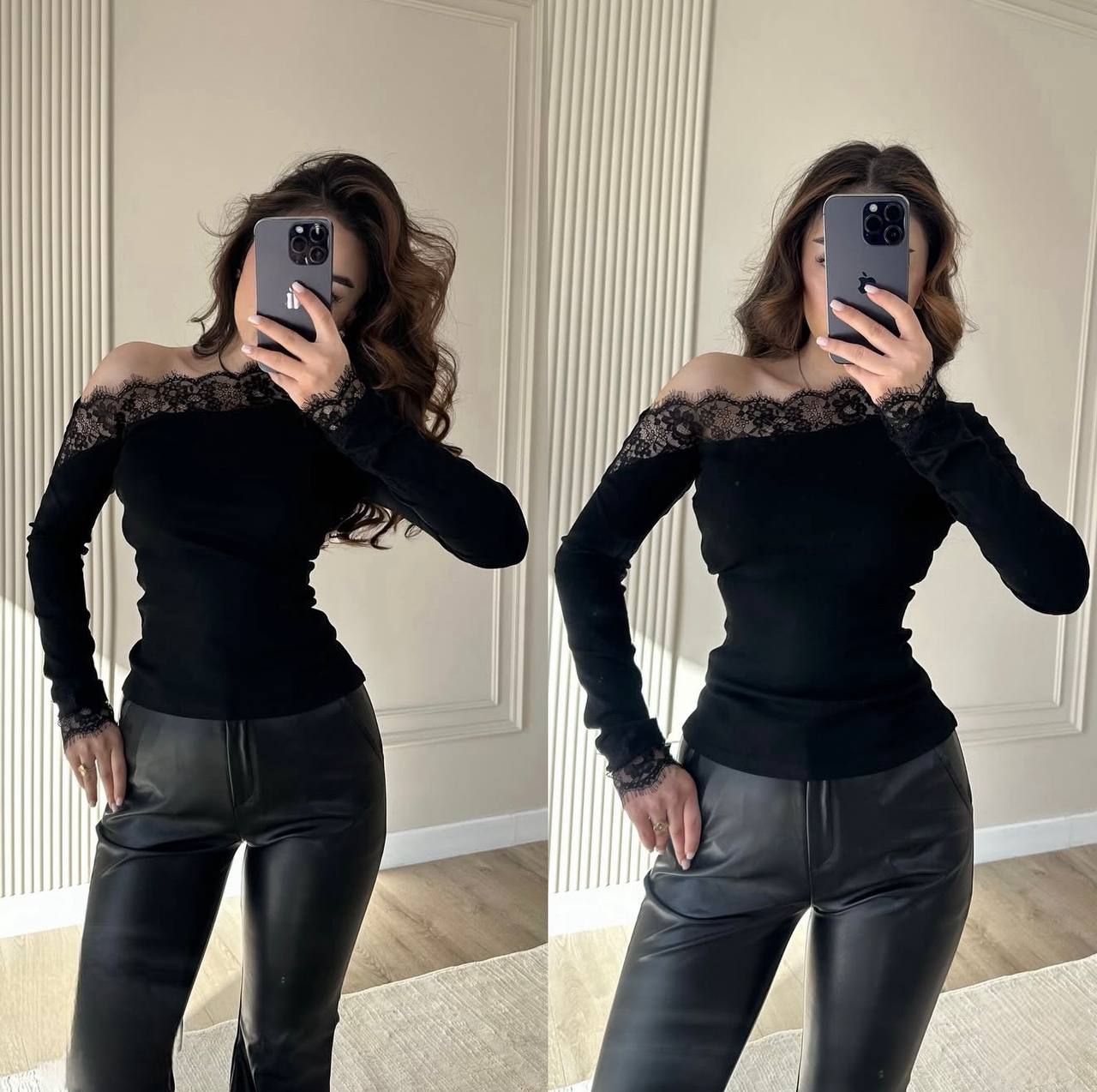 Shoulder-lace top