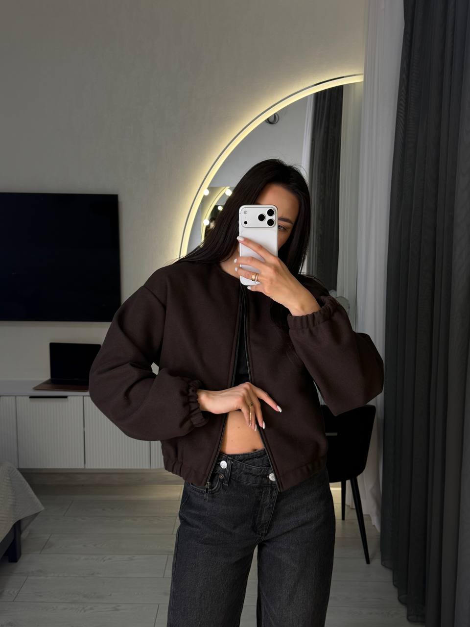 Легкий бомбер з кашеміру