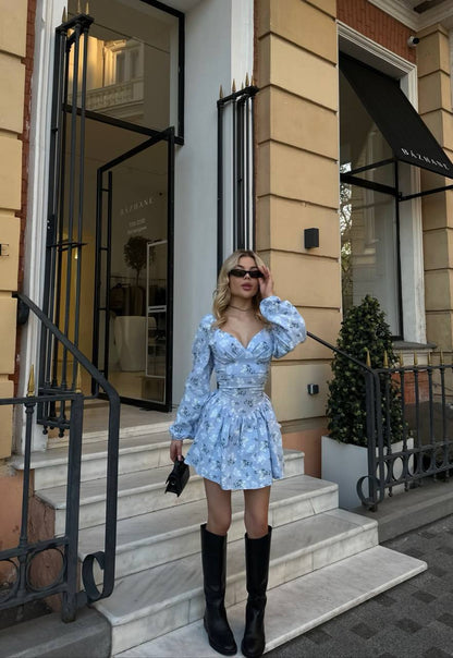 Suit fabric playsuit dress