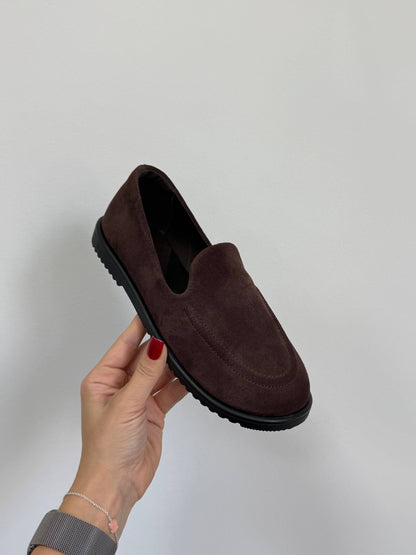 Анатомічні лофери barefoot  ™️ NikArt, шоколад
