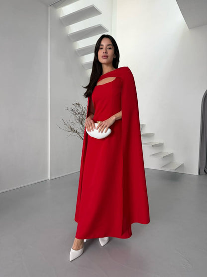 Set: Dress + cape