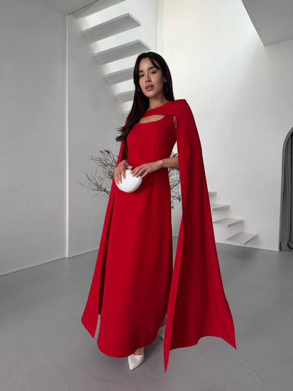 Set: Dress + cape