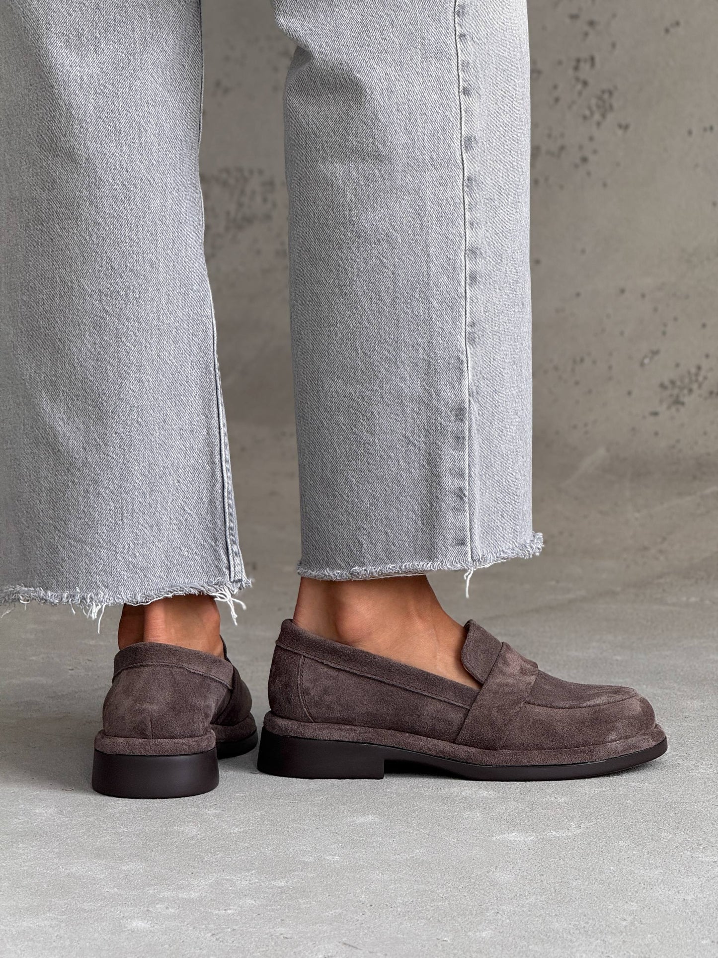 Classic loafers ™️NikArt suede, brown