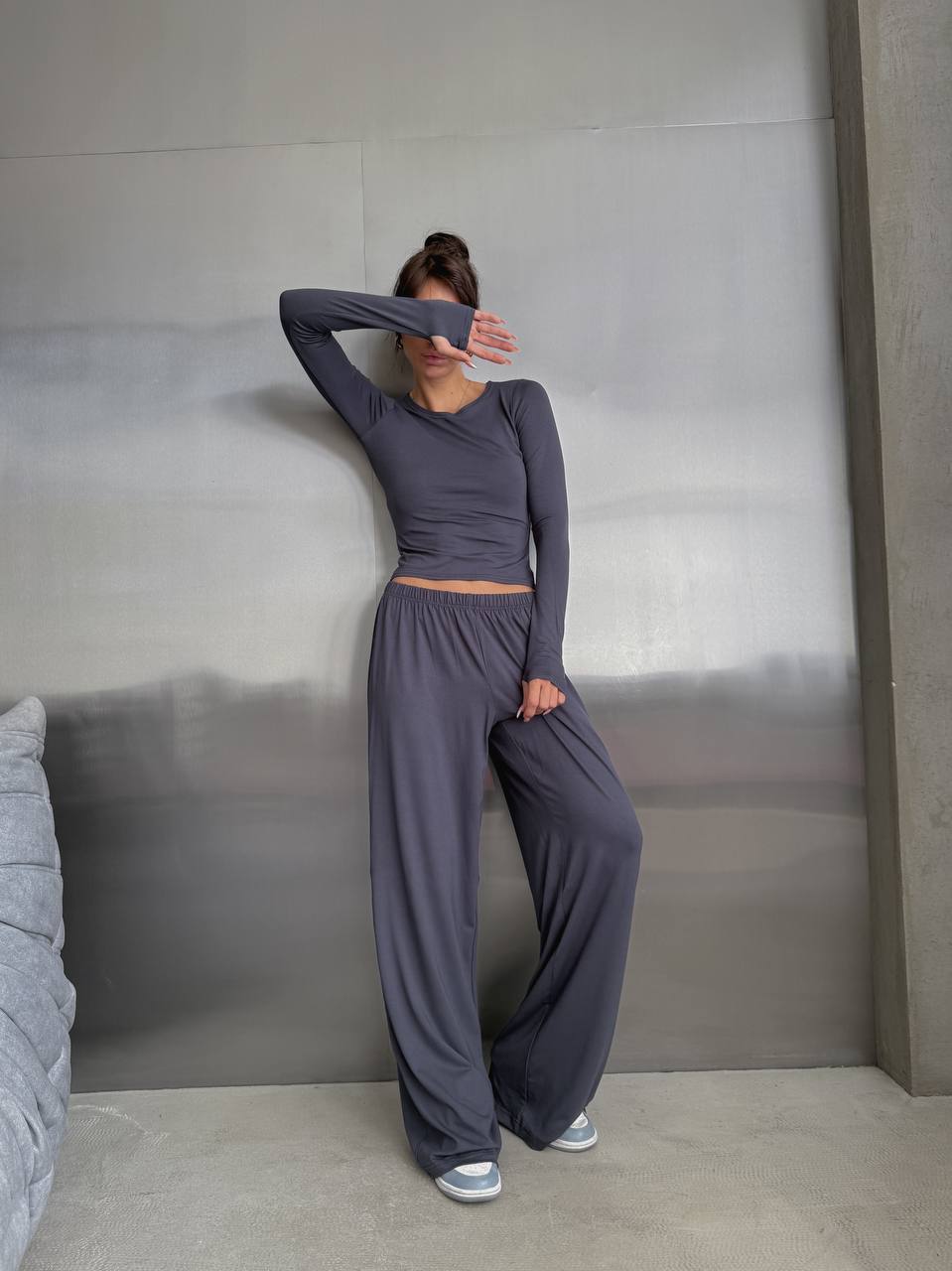 Lightweight three-piece suit (trousers, long sleeve top, t-shirt)