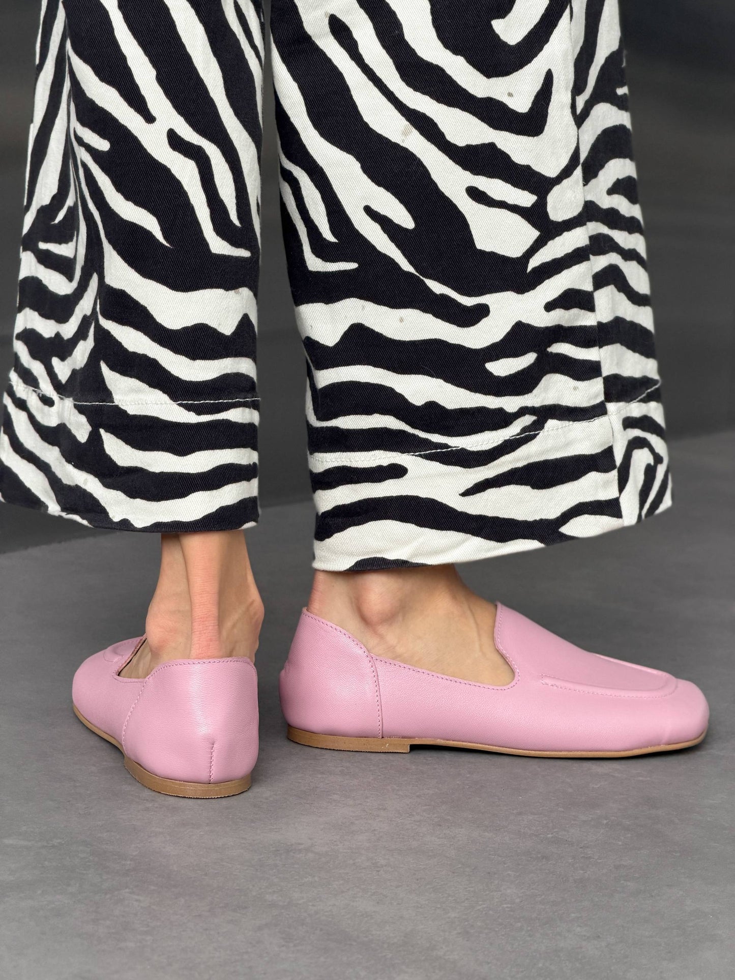 Anatomiczne mokasyny barefoot™ NikArt, blady róż