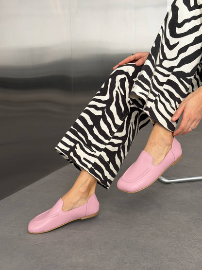Anatomiczne mokasyny barefoot™ NikArt, blady róż