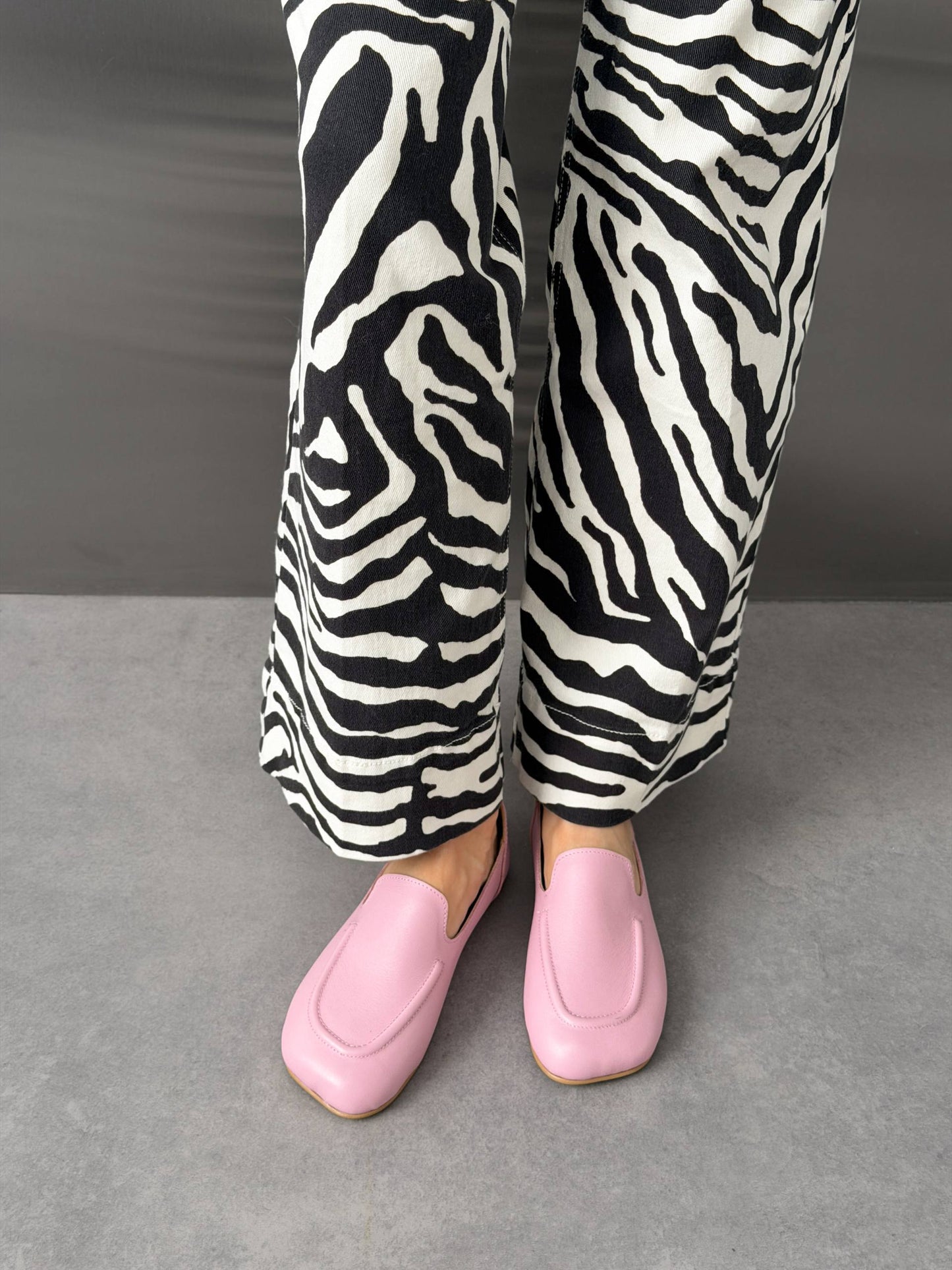 Anatomiczne mokasyny barefoot™ NikArt, blady róż