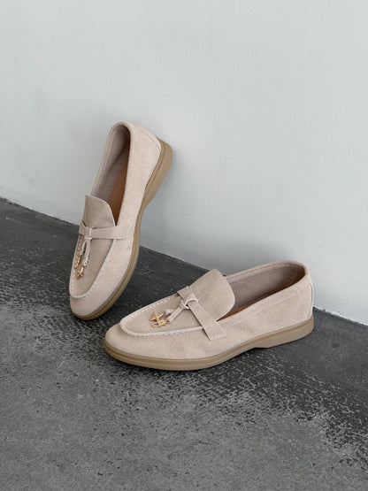 Classic everyday loafers, beige