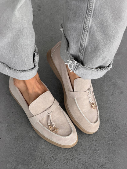 Classic everyday loafers, beige