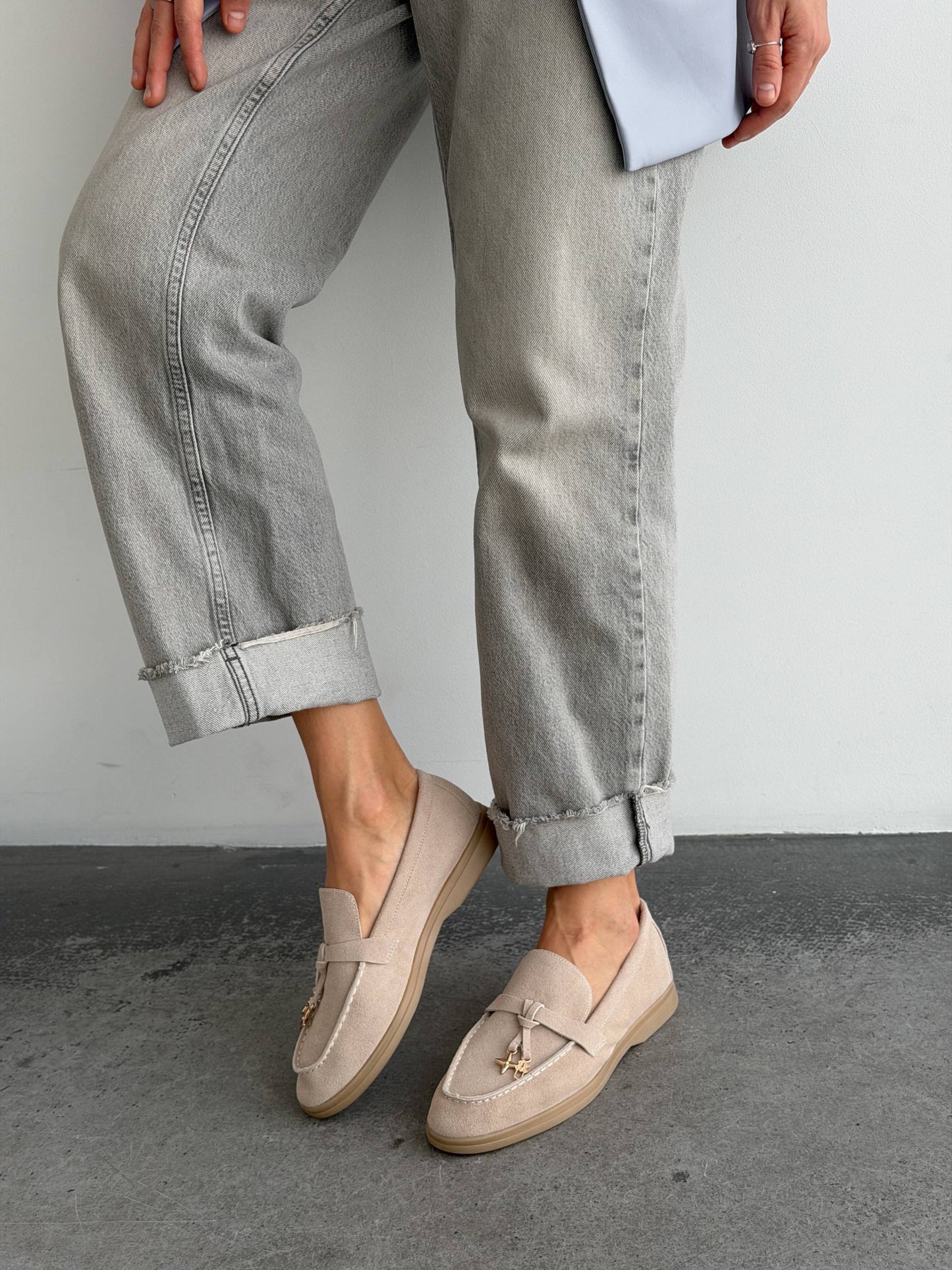 Classic everyday loafers, beige