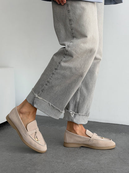 Classic everyday loafers, beige
