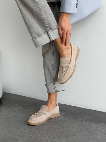 Classic everyday loafers, beige