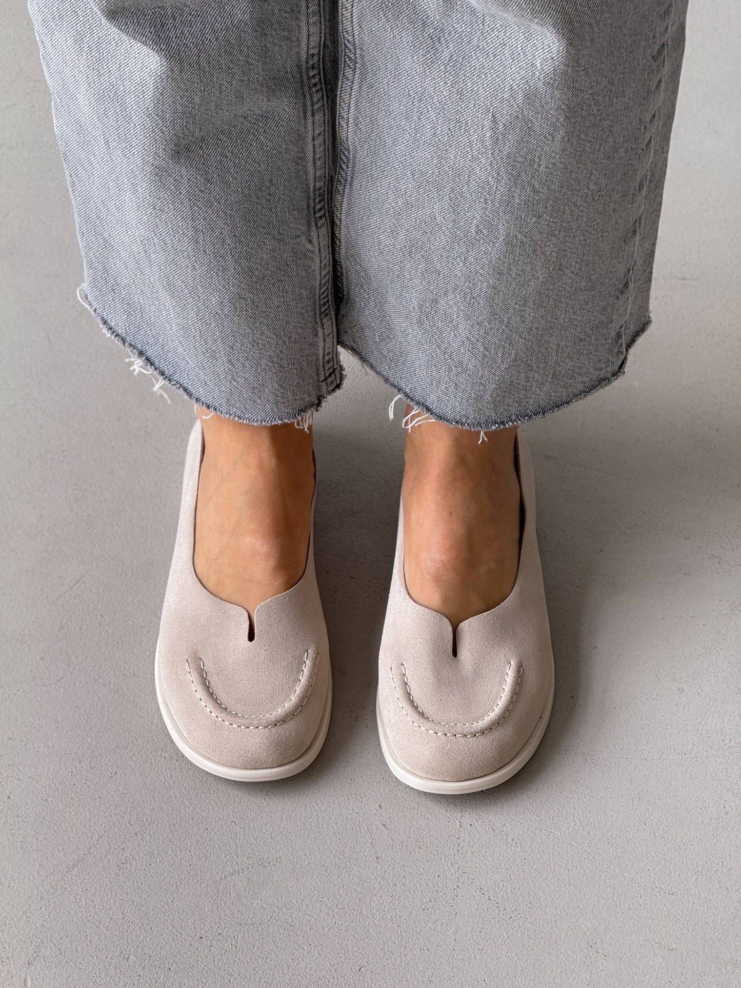 Неймовірно м'які балетки barefoot, світло-бежевий