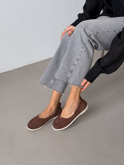 Неймовірно м'які балетки barefoot, коричневий