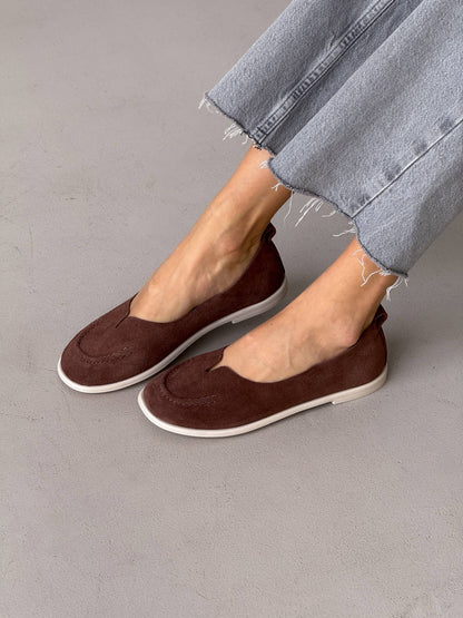 Неймовірно м'які балетки barefoot, коричневий
