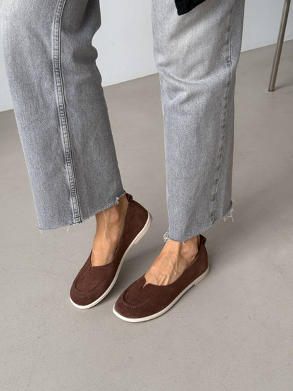 Неймовірно м'які балетки barefoot, коричневий