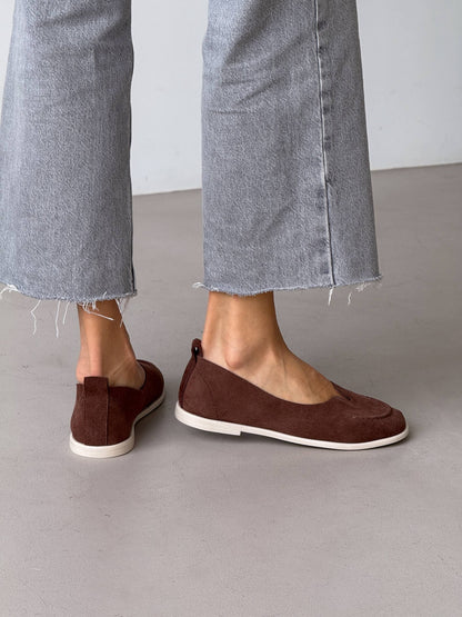 Неймовірно м'які балетки barefoot, коричневий