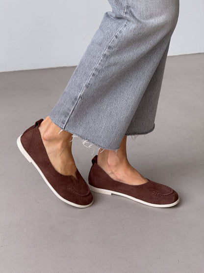 Неймовірно м'які балетки barefoot, коричневий