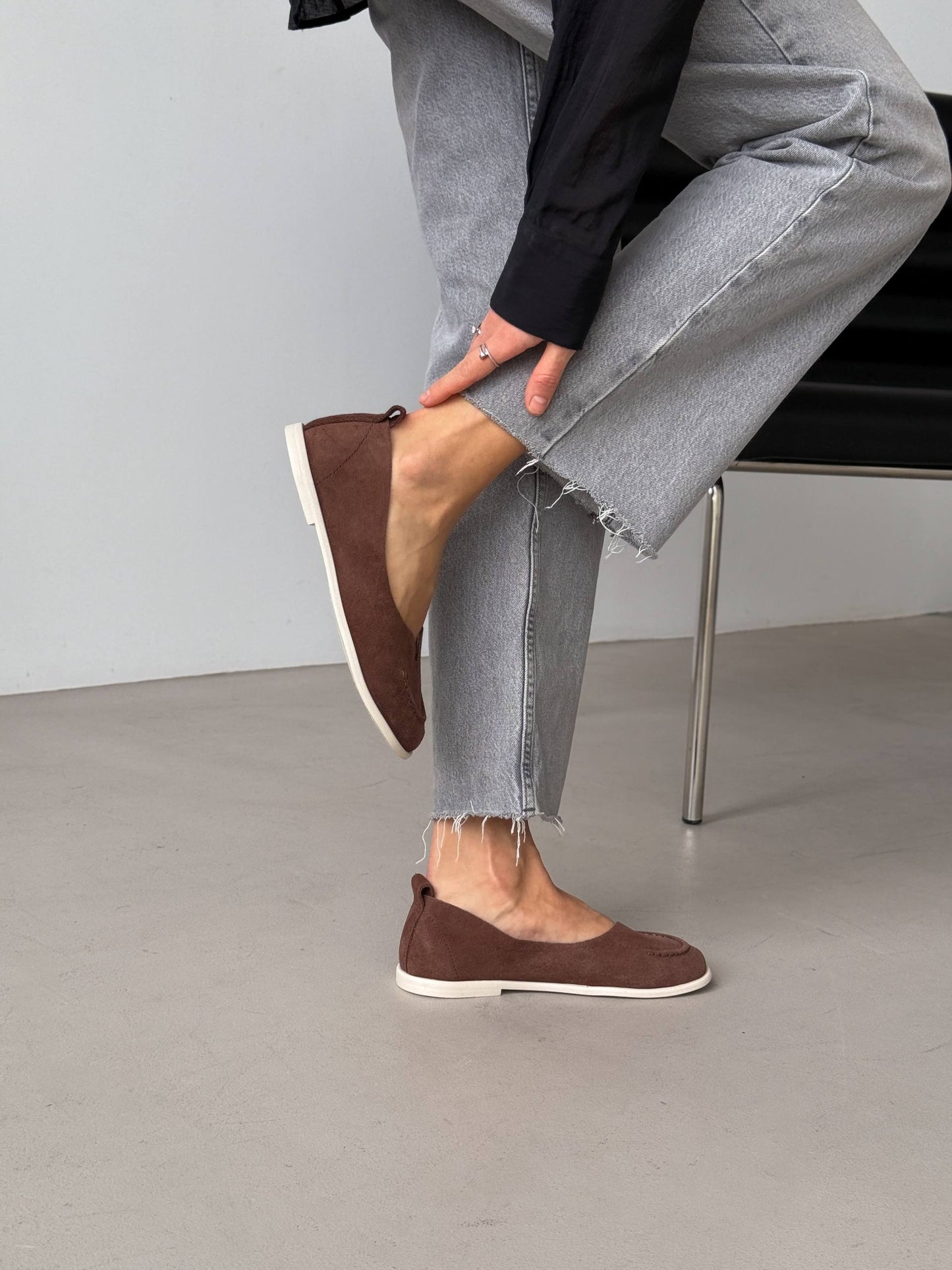 Неймовірно м'які балетки barefoot, коричневий
