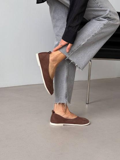 Неймовірно м'які балетки barefoot, коричневий