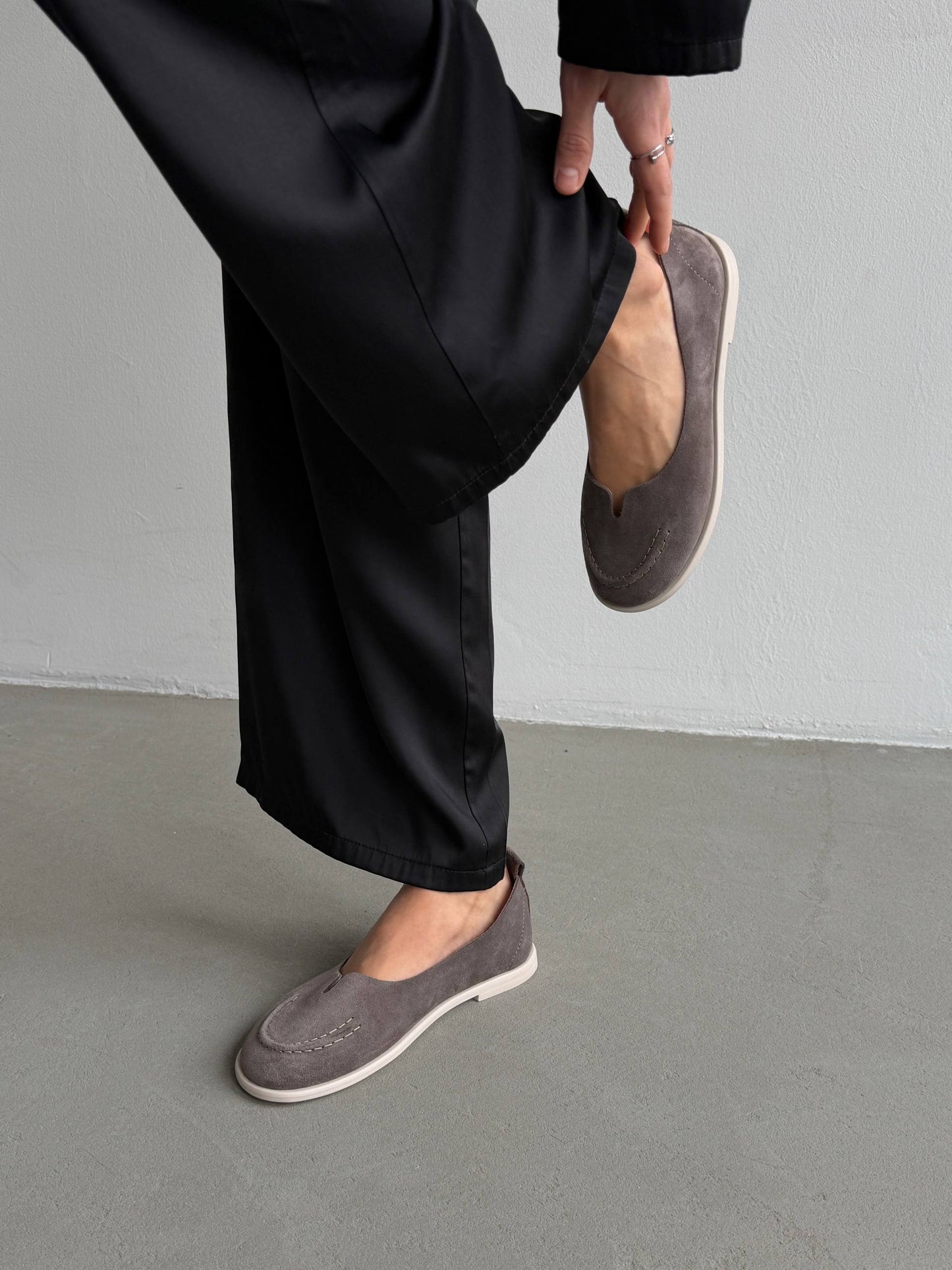 Неймовірно м'які балетки barefoot, сірий