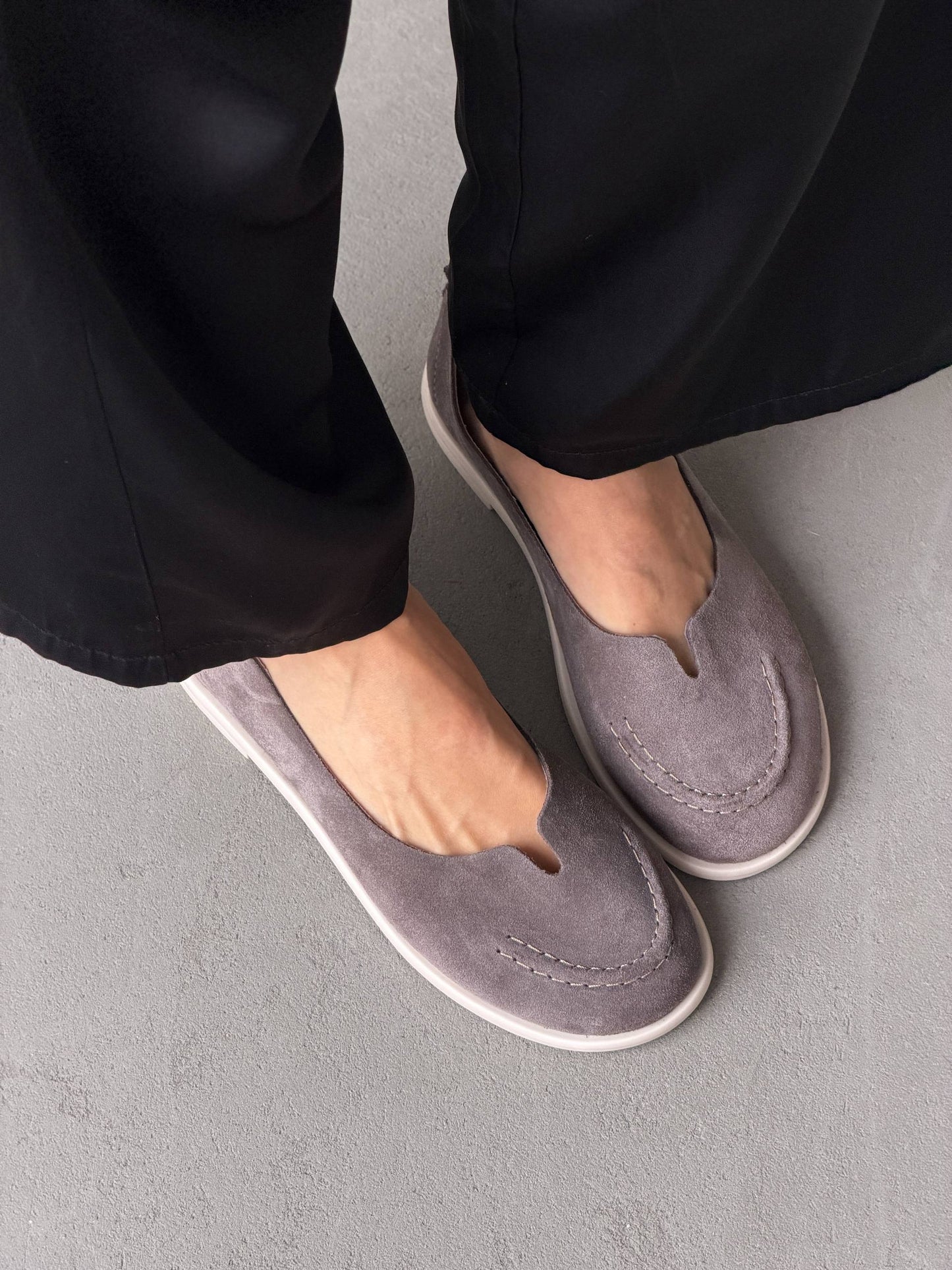 Неймовірно м'які балетки barefoot, сірий