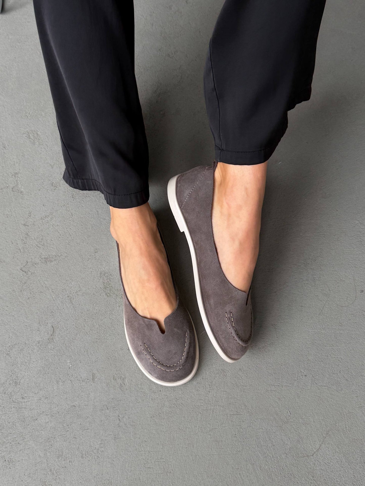 Неймовірно м'які балетки barefoot, сірий